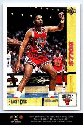 1991-92 Upper Deck BASKETBALL #182 Stacey King - Image 1 of 2