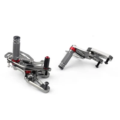 CNC Racing Footrest Rearsets Rear Set Foot pegs Fit For BMW S1000RR 15-18 Gray. Foto 1 de 4