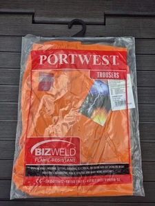 Portwest Bizweld Fire Retardant Welders Trousers Size XL - Picture 1 of 8