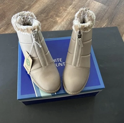 WHITE MOUNTAIN Women's Shoes Tamarin Puffer Ankle Bootie, Sand, 8 Wide - Image 1 of 3