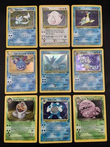 Vintage Pokemon Cards Holo Rare Collection WOTC Era Only MP/HP - Picture 1 of 21