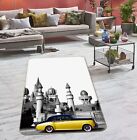 3D Building Yellow Car ZHUA983 Game Non Slip Rug Mat Photo Carpet Amy