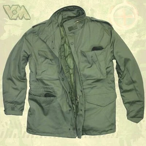 M65 FELDJACKE NEU OLIV ARMY WINTERJACKE + FUTTER US PARKA OUTDOOR JACKE ANGELN - Bild 1 von 1
