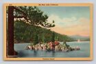 Postcard Big Bear Lake California Treasure Island Linen