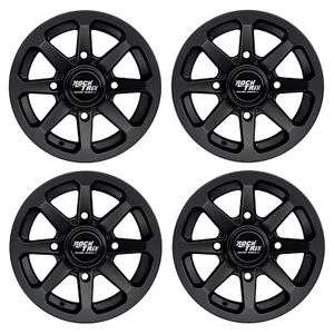 12" RockTrix RT102 ATV UTV Wheels Rims | 12x7 | 4x156 4/156 | 4+3 offset - Picture 1 of 7