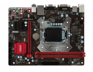 MSI H110M PRO-A Motherboard Intel H110 LGA 1151 DDR4 Micro ATX VGA Corei3/i5/i7 - Bild 1 von 4