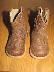 Roper New Western Boot for New Born Side Zip Newborn Size 1