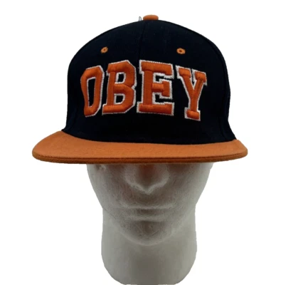 Sombrero Obey Truckers negro y naranja de Xers Premium Headwear OSFM Foto 1 de 4