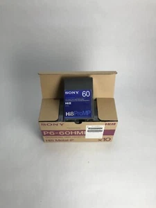 NOS Sony Hi8 60 Minute 10pack 8mm Video cassette Tape Sealed P6-60HMPX - Photo 1 sur 15