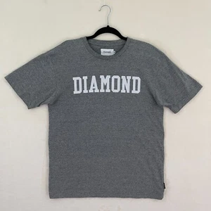 Camiseta Diamond Supply Company Gris Mangas Cortas Para Hombre Talla Mediana - Imagen 1 de 8