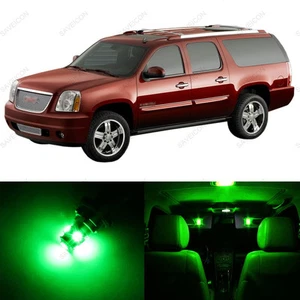 13 x Green LED Interior Light Package For 2000 - 2006 GMC Yukon + PRY TOOL - Imagen 1 de 6