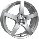 15" Silver Pace Alloy Wheels Fits Bmw 1502 1602 1802 E21 E30 Retro Mesh 4x100