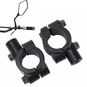 Espejos retrovisores de montaje en manillar universal para motocicleta de 7/8" 10 mm abrazadera en soportes para ATV - Imagen 1 de 10