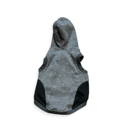 Top Paw Dog Heather Gray Black Colorblock Hoodie Sweatshirt with Mesh Size Small - Image 1 of 4