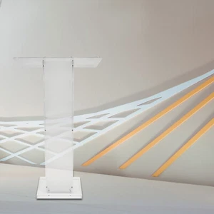 Podium Kurve Kanzel Plexiglas Kirche Podium Klar Kanzel Rednerpult Veranstaltung - Bild 1 von 11