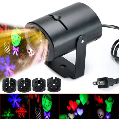 Halloween Navidad LED Proyector de Luz Láser Copo de Nieve Casa Fiesta Escenario Lámpara Foto 1 de 4