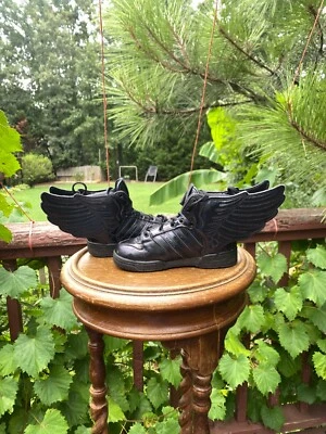 TALLAS BEBÉ 9K Adidas Originales Jeremy Scott ALAS NEGRAS Q23669 Niños NIÑO PEQUEÑO Foto 1 de 4