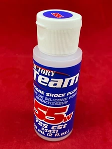 TEAM ASSOCIATED 55 WEIGHT SILICONE SHOCK OIL FLUID 5431 traxxas rc10 losi. (A) - Picture 1 of 1