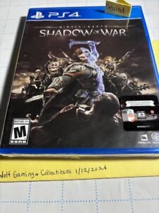 Middle-Earth: Shadow of War - Sony PlayStation 4 CIB. CLEANED/TESTED