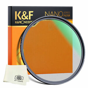 K&F Concept 52mm Diffusion Filter Ring Black Pro Mist Filter Multi Coated 1/4