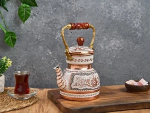 Copper Teapot Stovetop, Kettle Copper Teapot, Turkish Copper Teapot, Tea Kettle - Picture 1 of 5