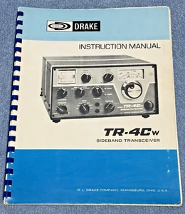 DRAKE MANUAL for Model TR-4Cw Sideband Transceiver...Printed 1976 - Zdjęcie 1 z 4