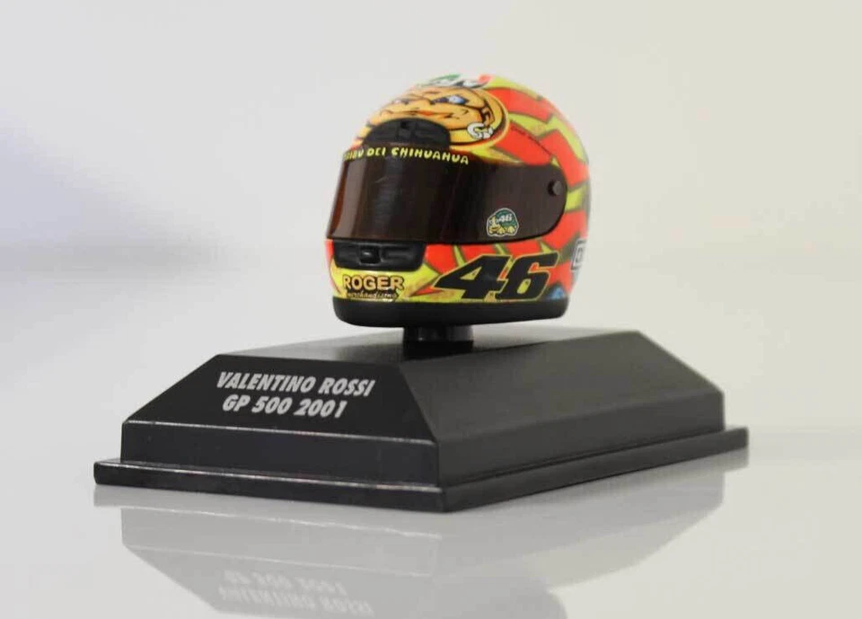 MINICHAMPS CASCHETTO 1/8 HELMET 2001 VALENTINO ROSSI HONDA 500 397010046 - Immagine 1 di 1