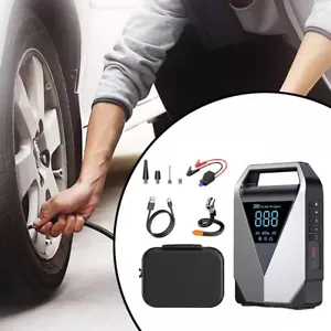 High Power Portable Car Jump Starter Air Compressors Smart Clip Tire Inflator - Picture 1 of 19