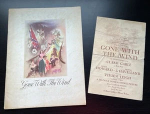 1939 Gone With The Wind Theatre Booklet & bonus Program+Scarlett & Rhett insert - Picture 1 of 14