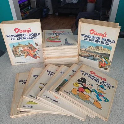 Disney Wonderful World Of Knowledge Set Of 25 Books  Vintage Encylopedias - Image 1 of 4