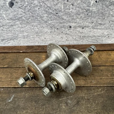 Vintage Sunshine Sansin High Flange Hub Set BMX MTB Front Rear 36H 36 Japan 80s - Image 1 of 4