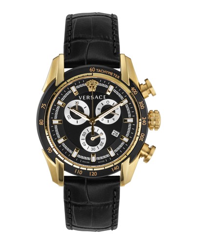 Orologio Versace Uomo V Ray Oro Cinturino 44mm Moda
