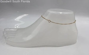 Gold Anklet (Unstamped-Tested 13.07KT Gold Non-Standard Karat) Weight 1.8g - Picture 1 of 6