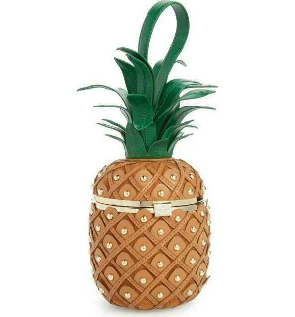 kate spade new york By The Pool 3d Pineapple Bag Clutch - Wood