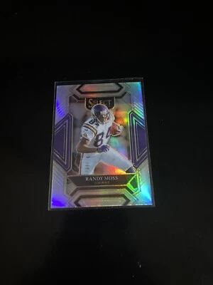 RANDY MOSS 2021 PANINI SELECT SILVER PRIZM CLUB LEVEL MINNESOTA VIKINGS PWE - Image 1 of 2