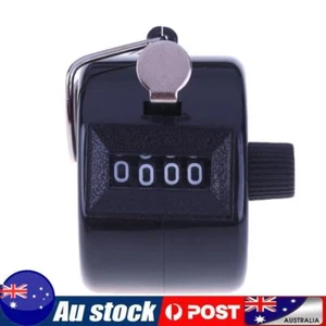 Clicker Counter 4 Digit Number Counters Plastic Shell Hand Held(Black) AU - Picture 1 of 3
