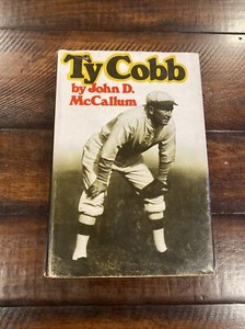 Ty Cobb By John Mccallum HC/DJ Vtg 1975