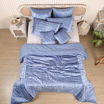 Conjunto de capa de edredom luxuosa de veludo 3 peças luxo boho roupa de cama UO capa de edredom - Imagem 1 de 4