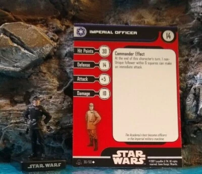 Star Wars Miniaturas Alianza e Imperio OFICIAL IMPERIAL #30 Con Tarjeta. (a)  Foto 1 de 3