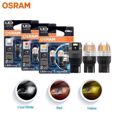 OSRAM LED T20 W21W WY21W W21/5W Turn Signal Light 7440 7443 LEDriving SL Advance - Image 1 of 3