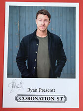RYAN PRESCOTT as Ryan Connor - Coronation Street Pre-Signed Cast Card NEW