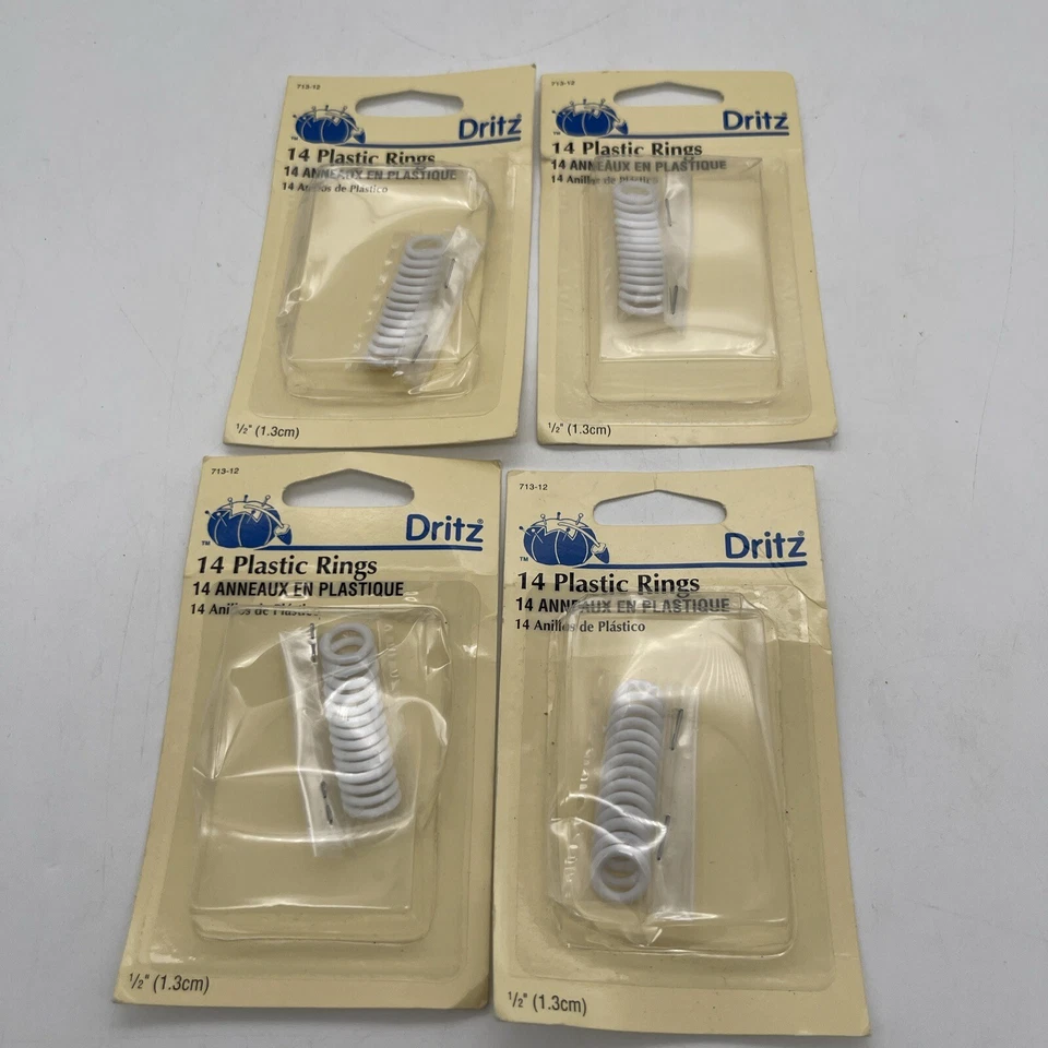 Dritz 713-12 Plastic Rings 1/2-Inch 14-Count