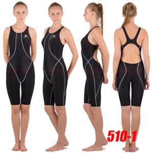 HXBY 510-1 WOMEN'S COMPETITION TRAINING RACING KNEESKIN SWIMWEAR M US GIRL 10-12 - Picture 1 of 2