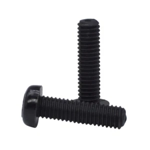 M4 M5 Round Head Plastic Phillips Screws Black Nylon Insulating Bolt Fastener - Picture 1 of 6