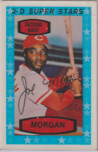 JOE MORGAN; 1974 KELLOGGS 3-D SUPER STAR BASEBALL CARD # 27