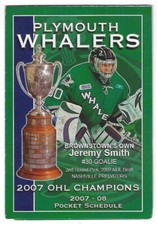 2007-08 Plymouth Whalers OHL Hockey Schedule !!! Remerica