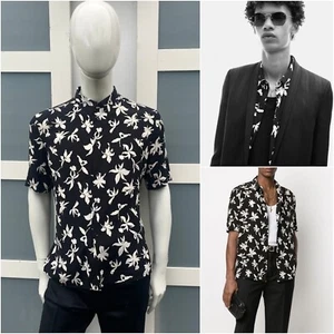 UltraRare & Great Saint Laurent SS21  Short Sleeved Wild Orchid Silk Shirt - Picture 1 of 22