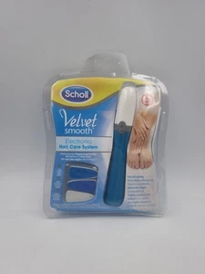 Dr. Scholl's Velvet Smooth Electronic Nail Care System - Blue - New - Free P&P - Picture 1 of 8