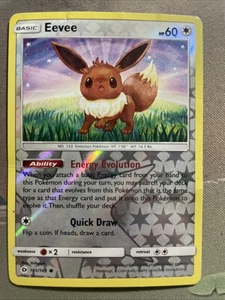 Eevee 101/149 - Reverse Holo - Sun And Moon Base Set Pokémon Tgc - Picture 1 of 2