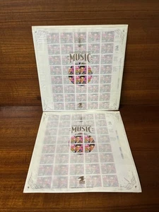 2 USPS Mint Sheets of 40 Elvis Presley 29 Cent Stamps Commemorative Holders - Picture 1 of 4
